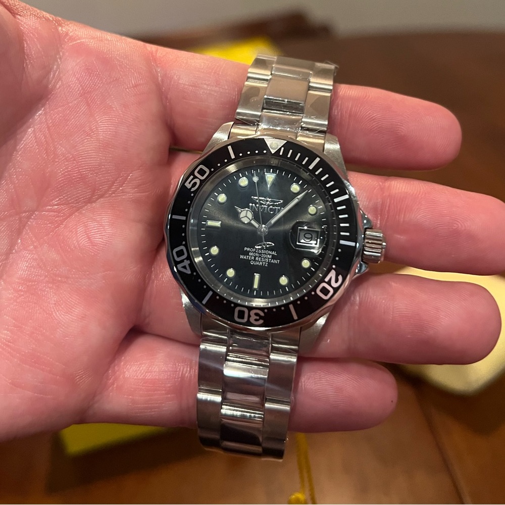 Invicta Pro Driver Men’s Watch, Model 9307 - Men’s Silver Stainless Steel Watch